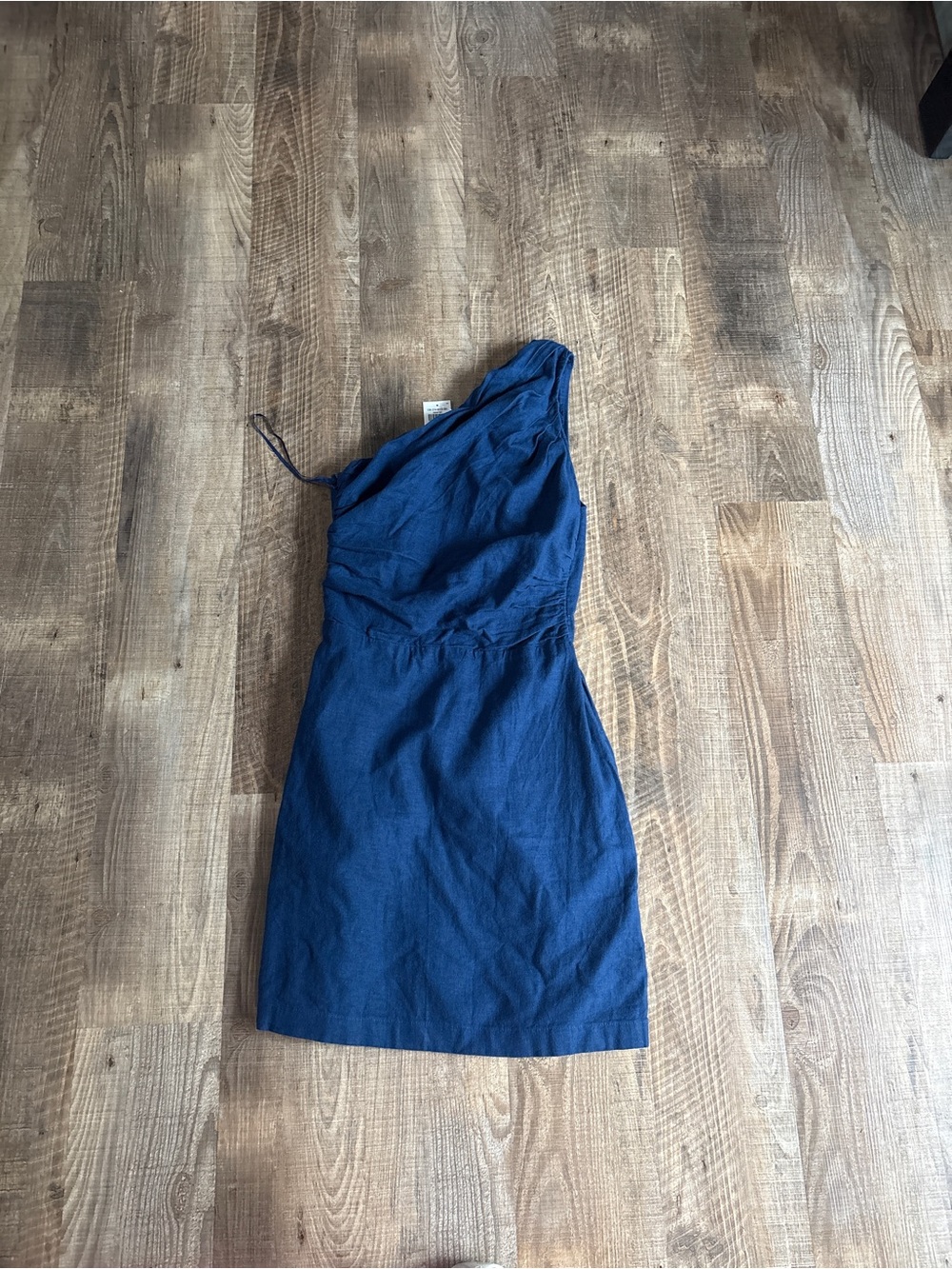 Abercrombie & Fitch Navy Blue Drawstring Mini Skirt